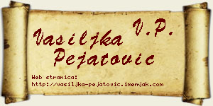 Vasiljka Pejatović vizit kartica